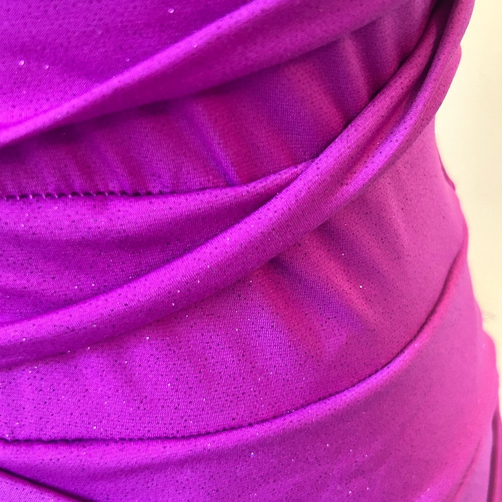 Ruby Rox Purple Sequin Ruched Mini Dress - Picture 5 of 7